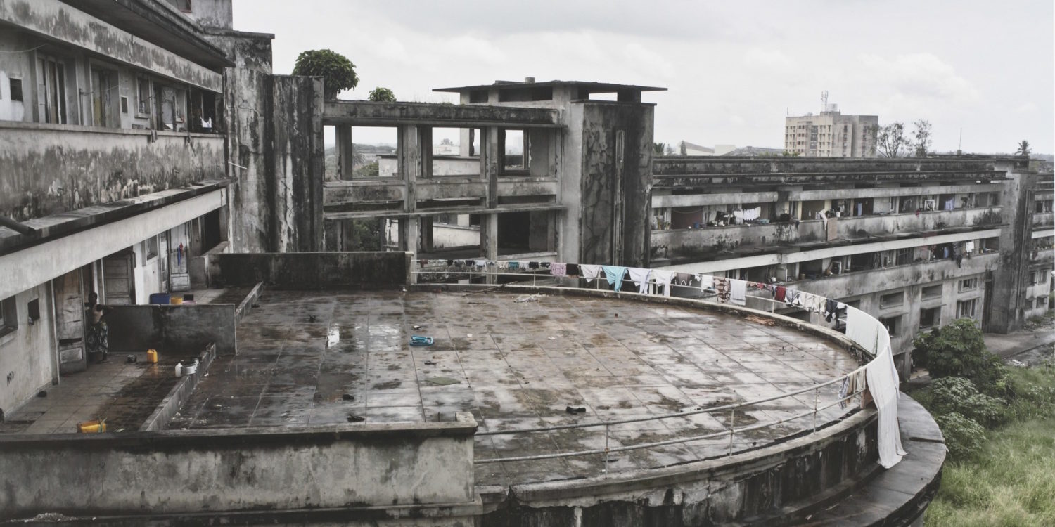 Once a Colonial Hotel, Now an Inhabited Ruin